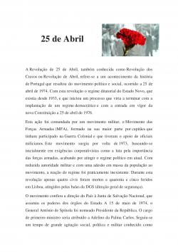 EXPOSIÇÃO DIGITAL - Celebrar o 25 de Abril!